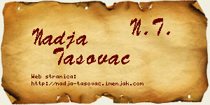 Nadja Tasovac vizit kartica